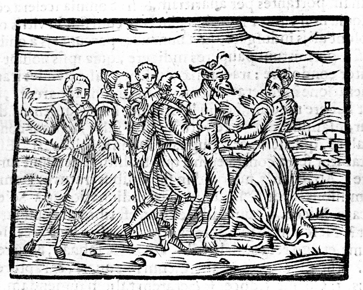 Dança com o Diabo por Francesco Guaccio "Compendium Maleficarum" Milão 1608 de Unknown artist