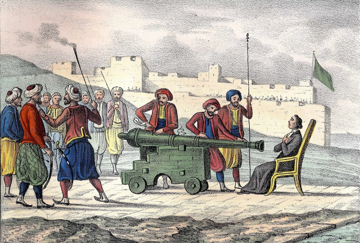 Morte em Argel em 1683 do Padre LE VACHER (Jean Levacher), missionário francês durante o bombardeio de Argel por Duquesne. In "L