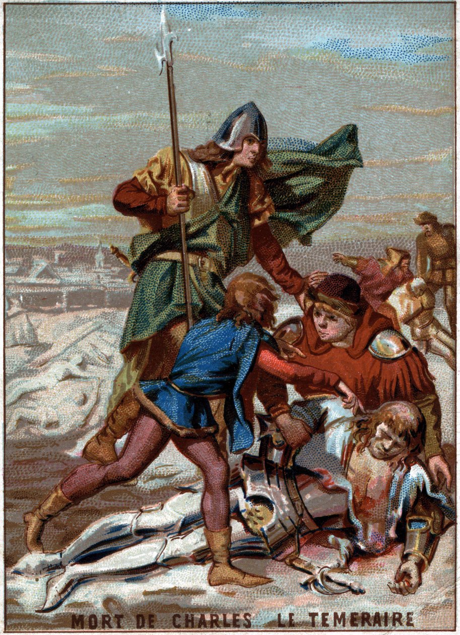 Morte de Carlos o Temerário (1433-1477), Duque de Borgonha de Unknown artist