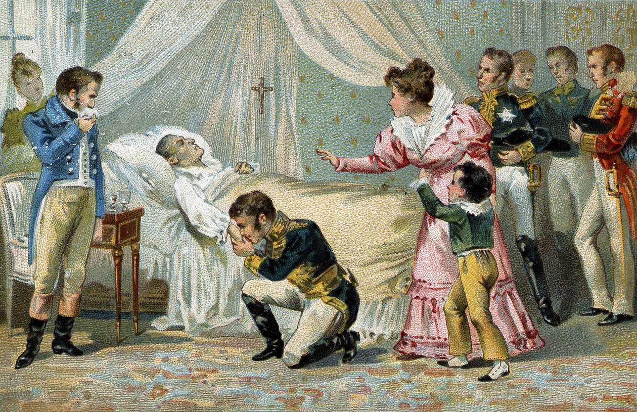 Morte de Napoleão I (1769-1821), em Santa Helena, a 5 de Maio de 1821. de Unknown artist