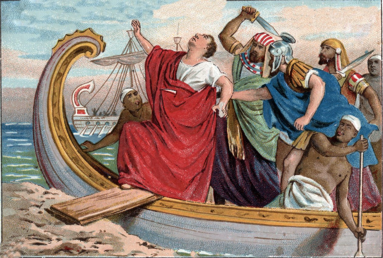 Morte de Pompeu o Grande (Gneo Pompeo Magno ou Gnaeus Pompeius Magnus de Unknown artist