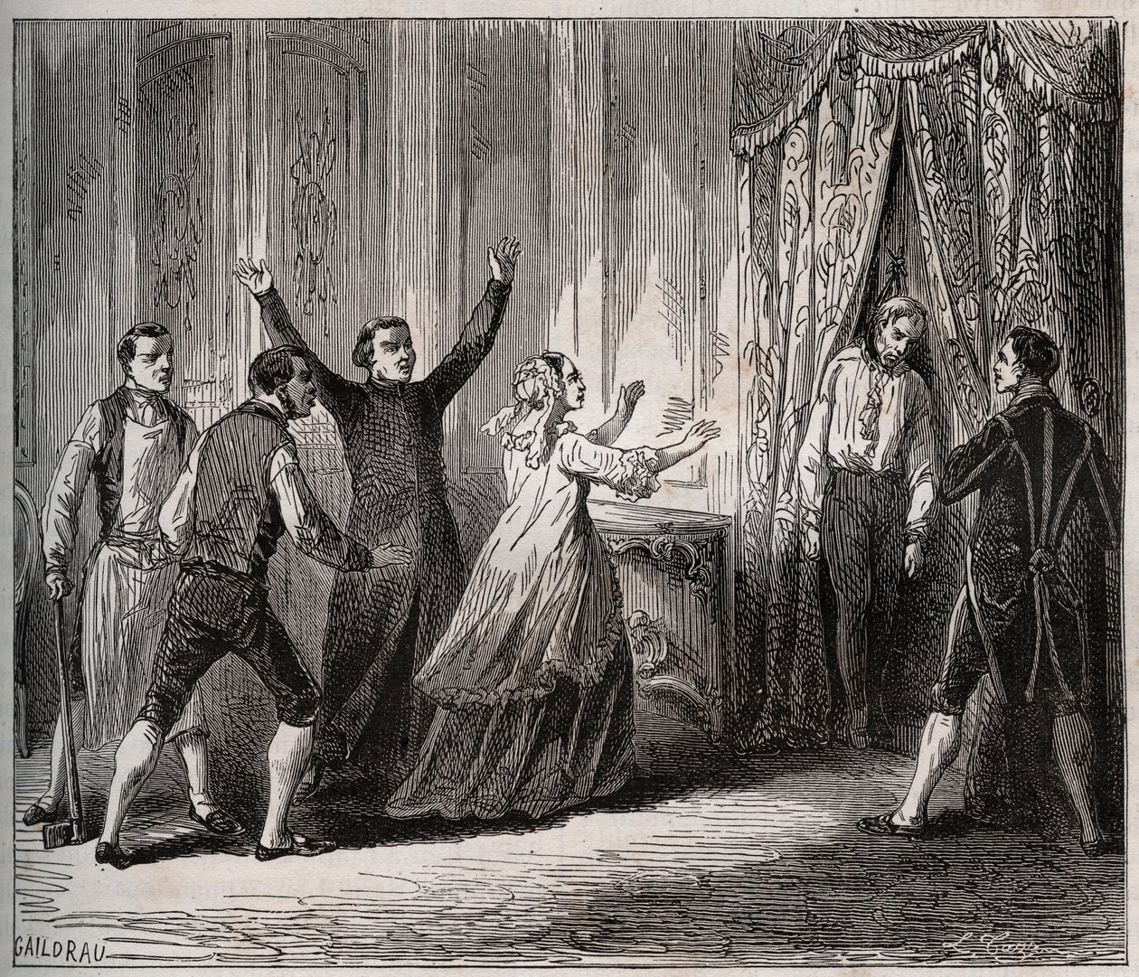 Morte do Príncipe de Conde (Louis VI Henri de Bourbon Conde de Unknown artist
