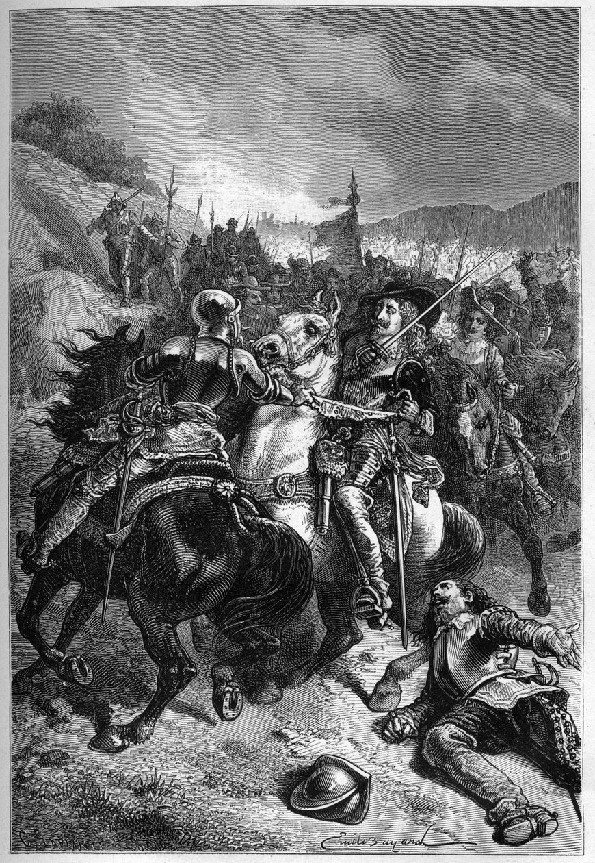 Derrota de Carlos I em Naseby de Unknown artist