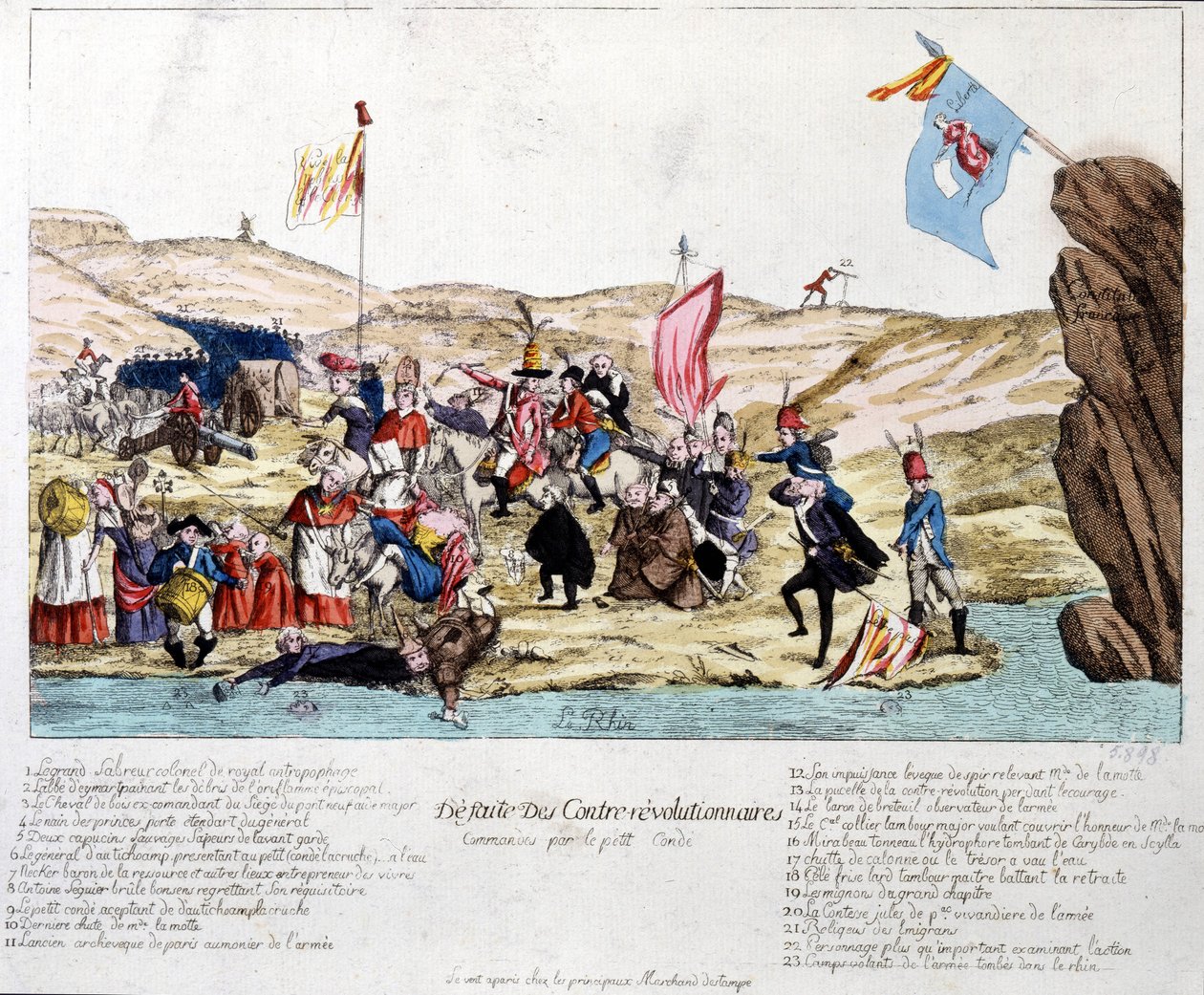Derrota dos contra-revolucionários, comandados pelo Peer Condé, na Alsácia, no final do século XVIII de Unknown artist