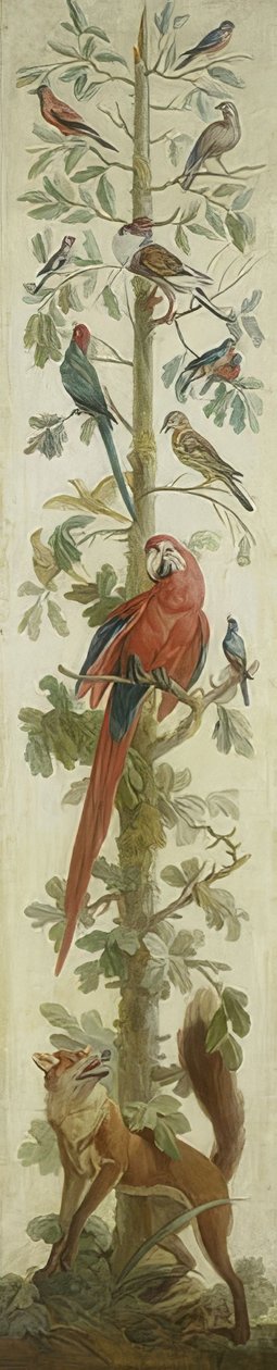 Ilustração decorativa com animais. 1760-1800 de Unknown
