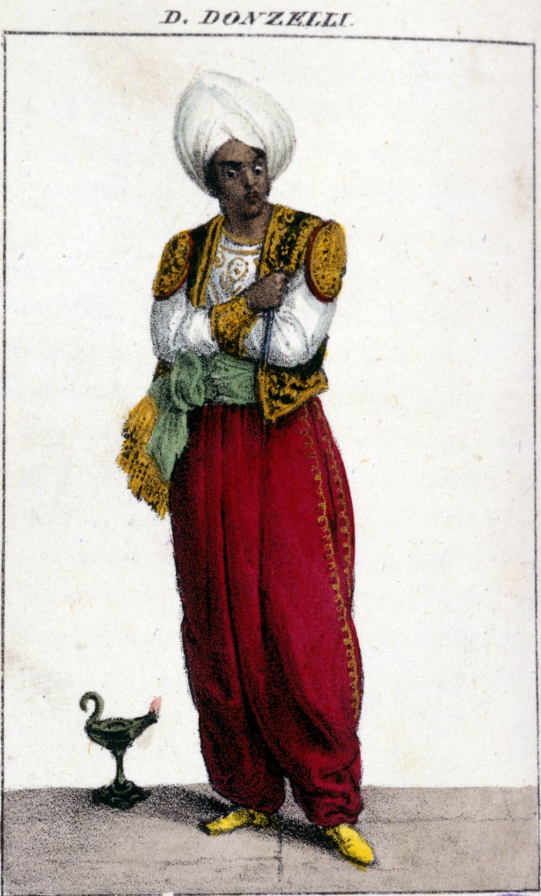 Domenico Donzelli (1790 - 1873), tenor italiano, representado no Otello por Gioacchino Rossini. La Scala de Unknown artist