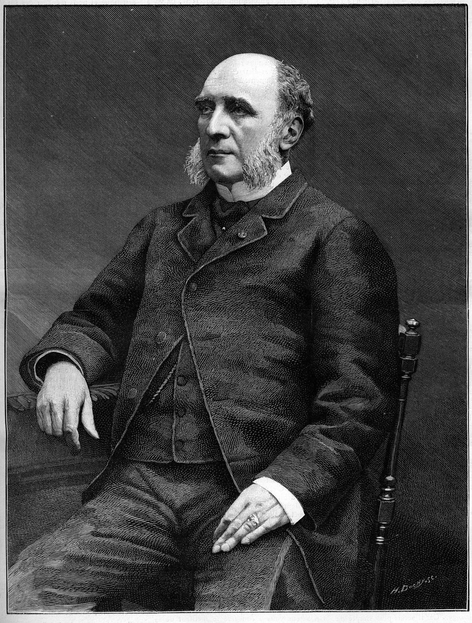 Duque Louis Charles Decazes (1819-1886), político francês, ministro dos Negócios Estrangeiros de 1873 a 1877. de Unknown artist