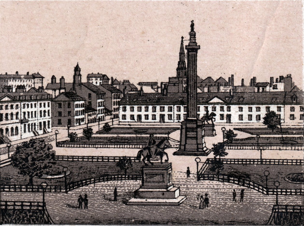 Edimburgo, Escócia: vista da Praça George em Edimburgo. em "O mundo ilustra 168 vistas" Sem data (final do século XIX) de Unknown artist