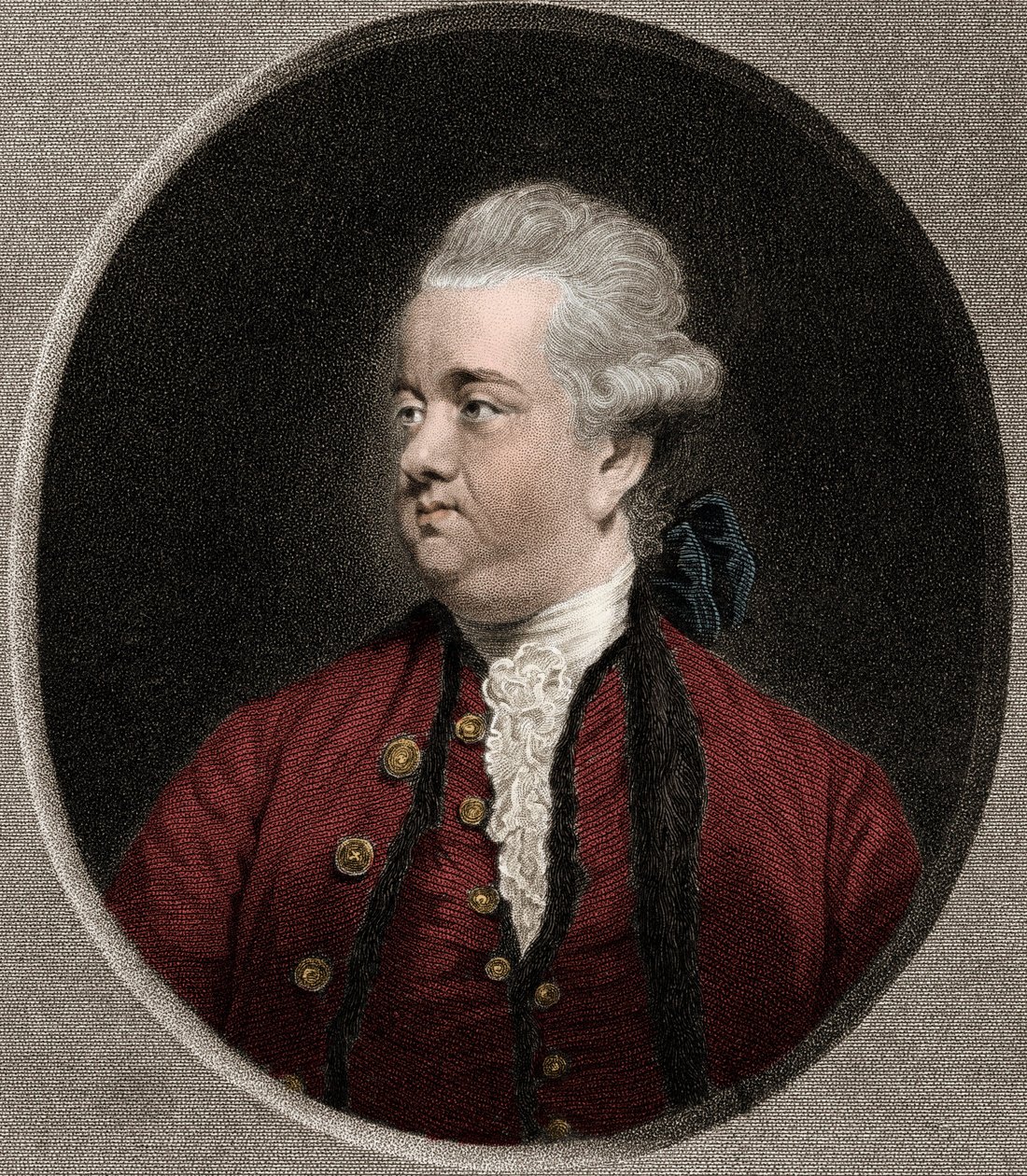Edward Gibbon 1737-1794 - gravura - século XIX de Unknown artist