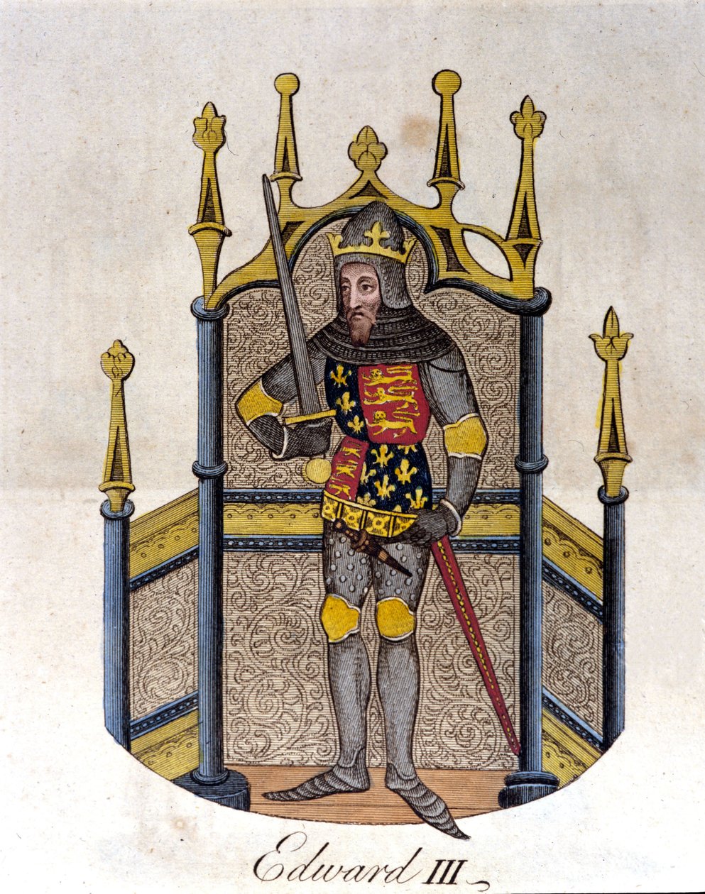 Eduardo III Rei de Inglaterra (1312-1377). de Unknown artist