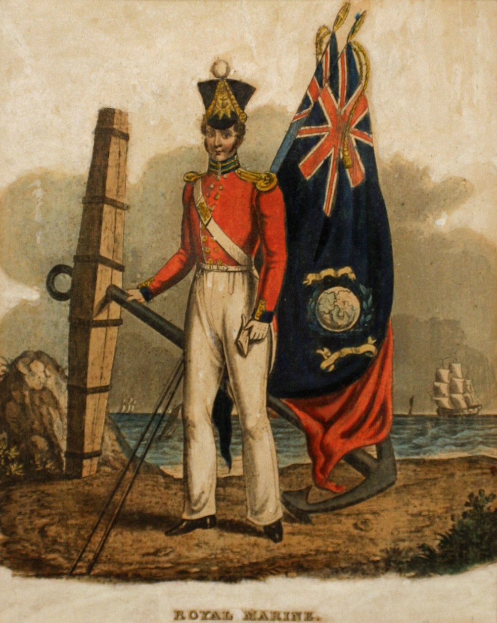 Ensign, Royal Marines, 1835 (aquatinta) de Unknown