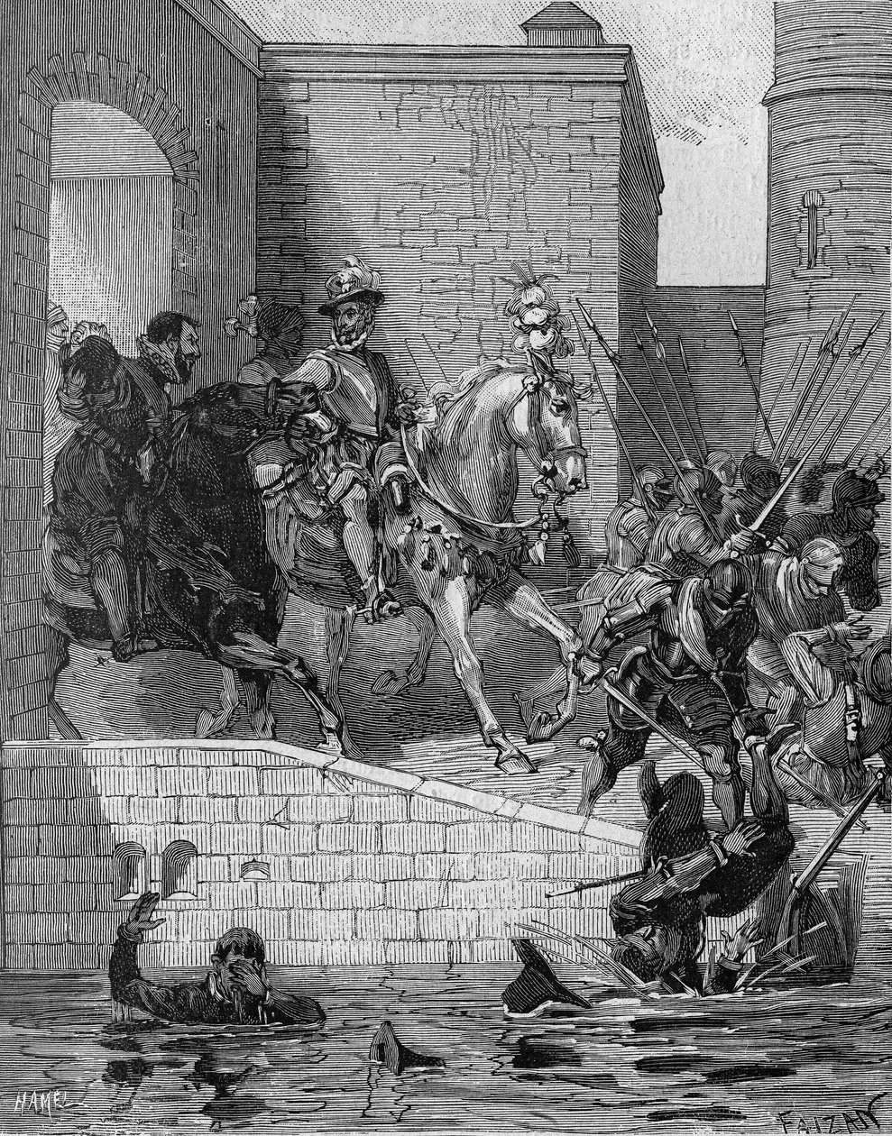 Entrada de Henrique IV (1553-1610), Rei da França, em Paris, 22 de março de Unknown artist