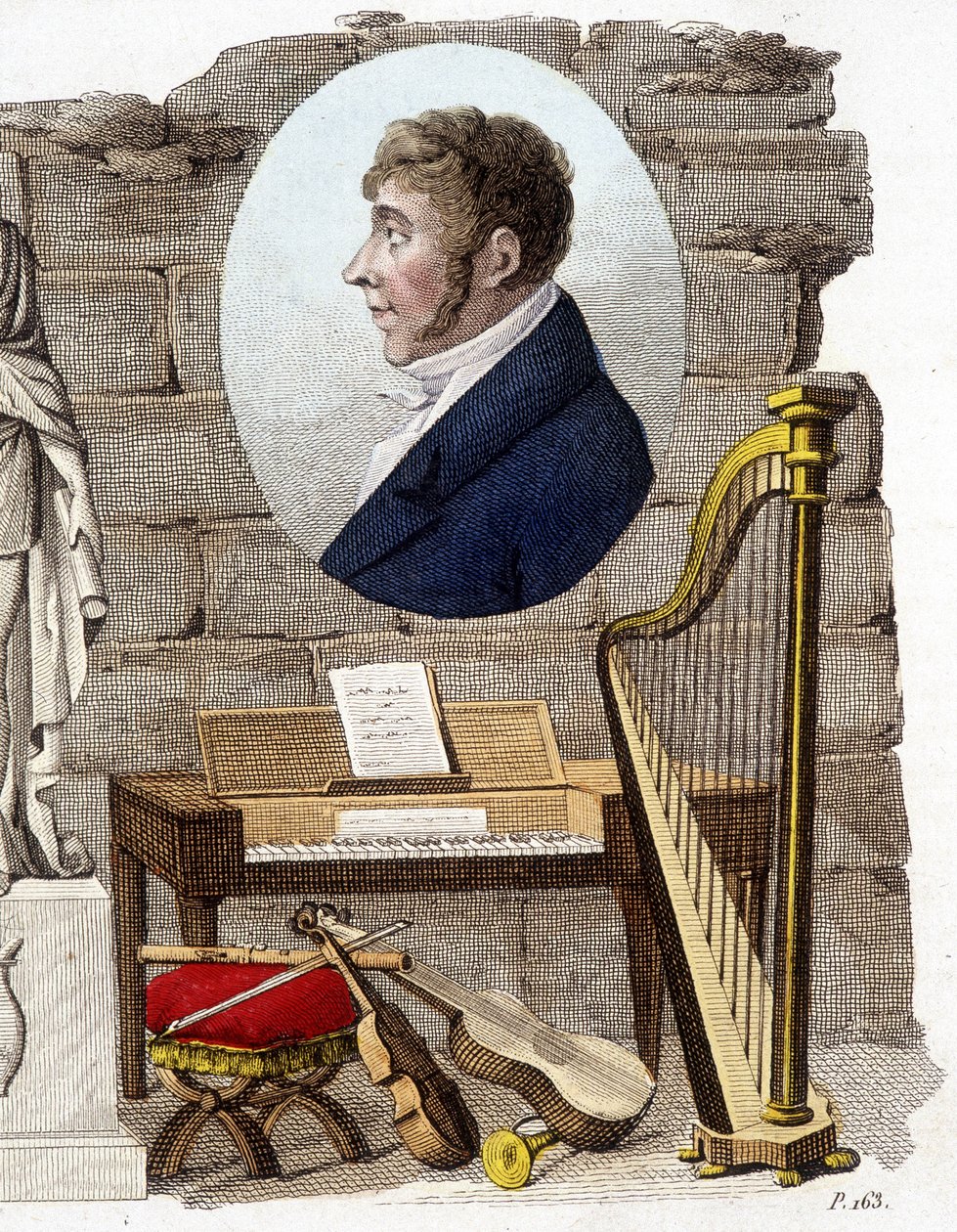 Etienne Mehul, compositor e organista francês (1763-1817). de Unknown artist