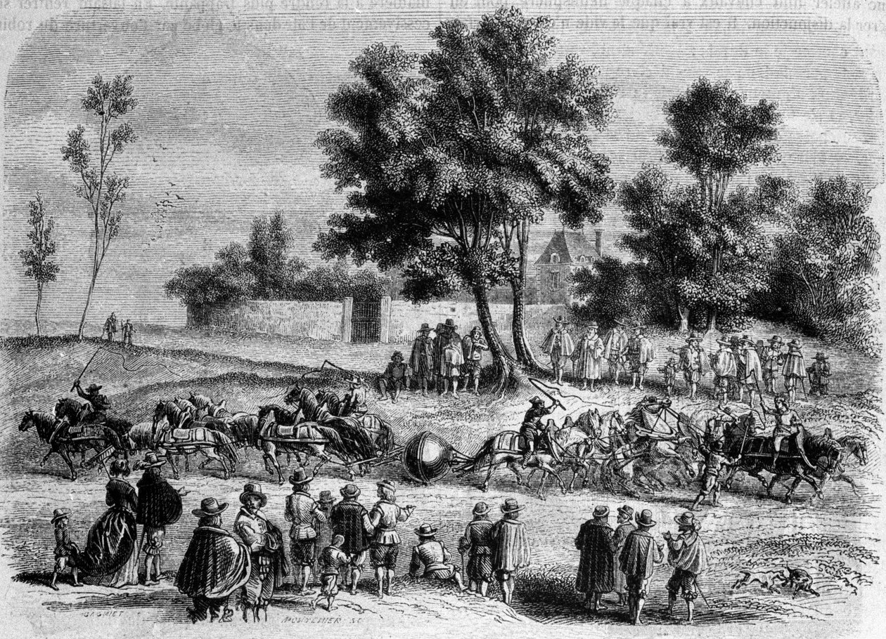 Experiência de Otto von Guericke (Otto de Guericke de Unknown artist