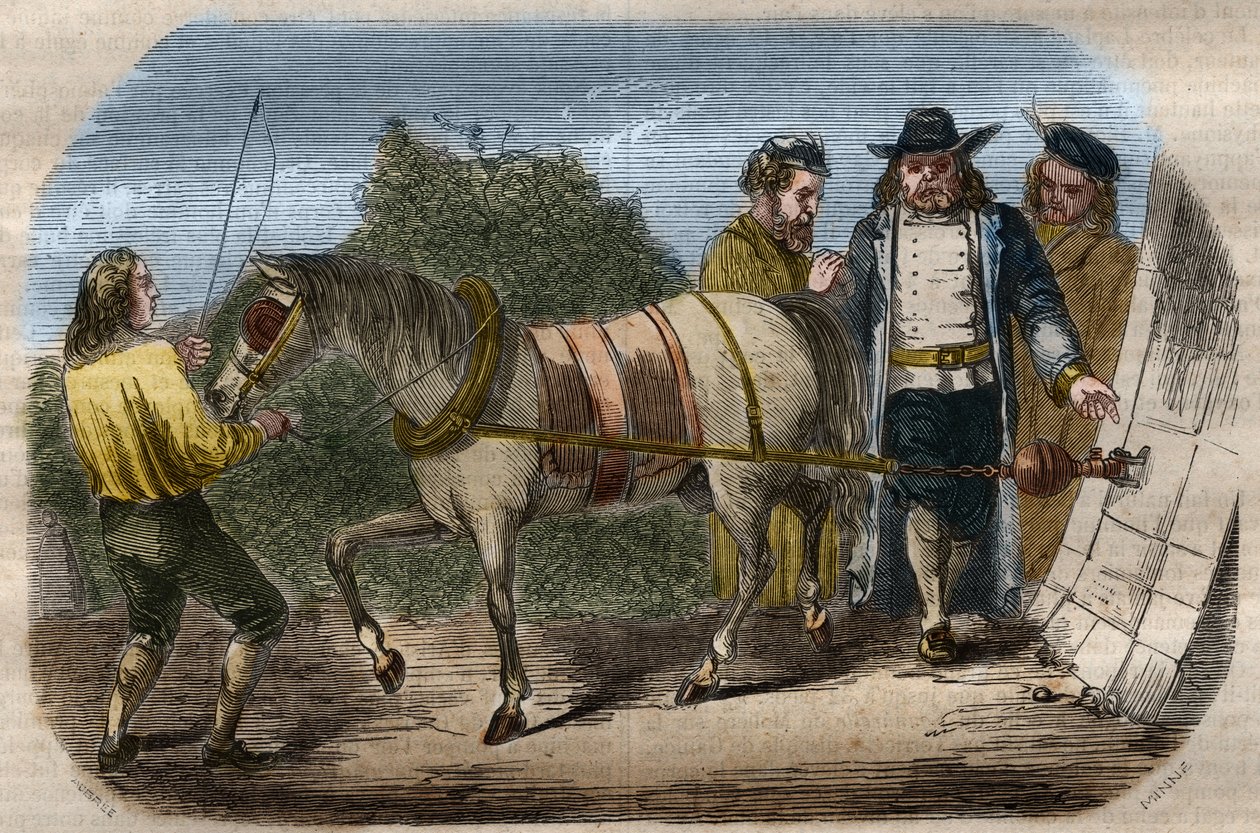 Experiência de Otto von Guericke (Otto de Guericke de Unknown artist