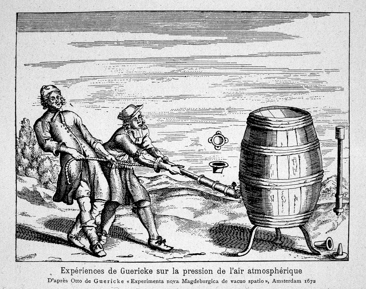 Experiência de Otto von Guericke (Otto de Guericke de Unknown artist