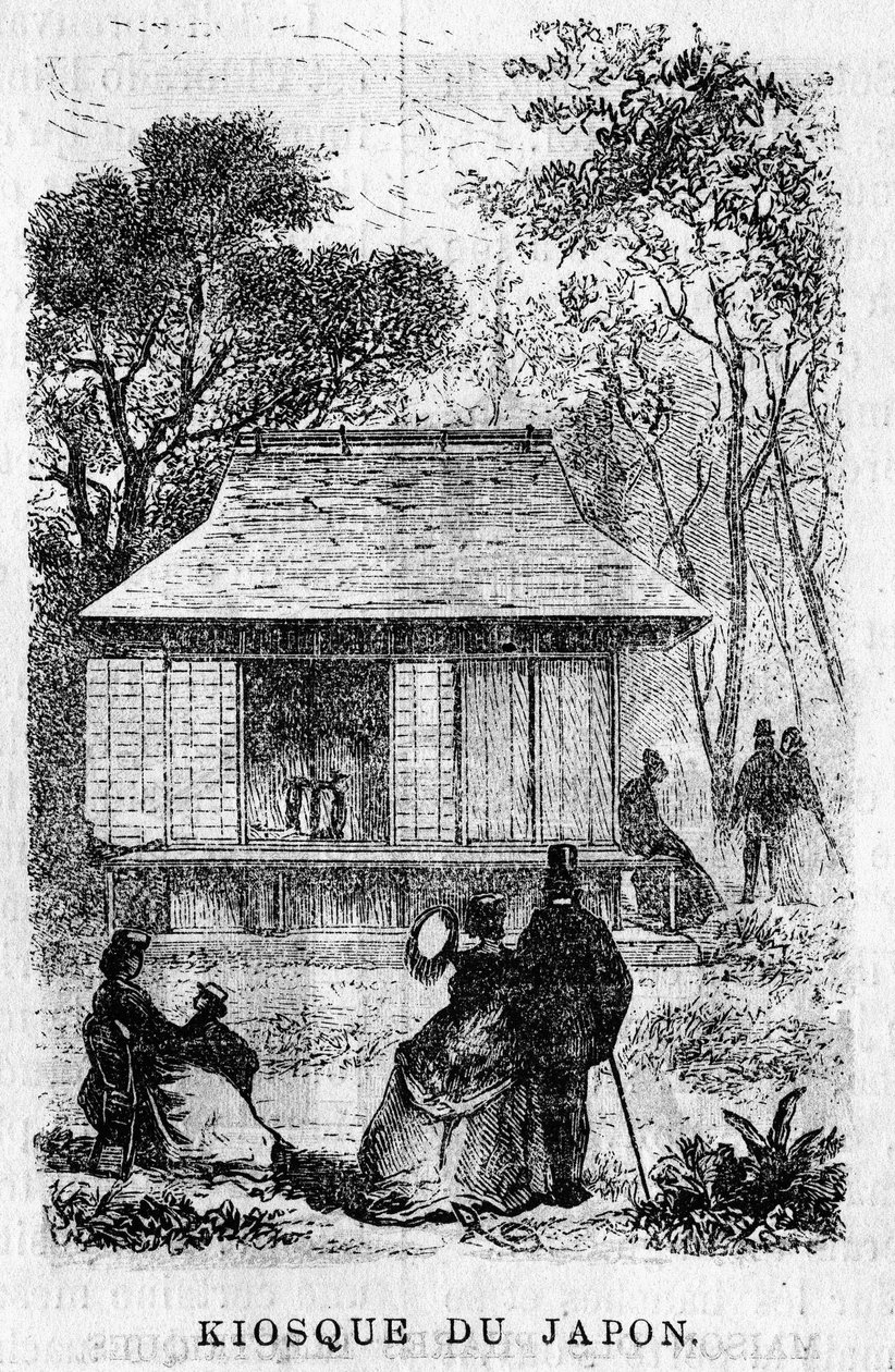 Exposição Universelle de Paris, em 1867: O quiosque do Japão. de Unknown artist