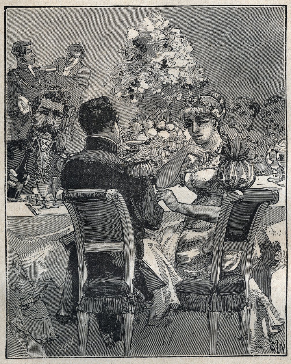 Colares famosos: O colar de pérolas de Josephine. O cônsul Napoleão Bonaparte pede a origem do colar de pérolas no pescoço de sua esposa, Josephine de Beauharnais (Marie Josephe Rose de Tascher de La Pagerie de Unknown artist