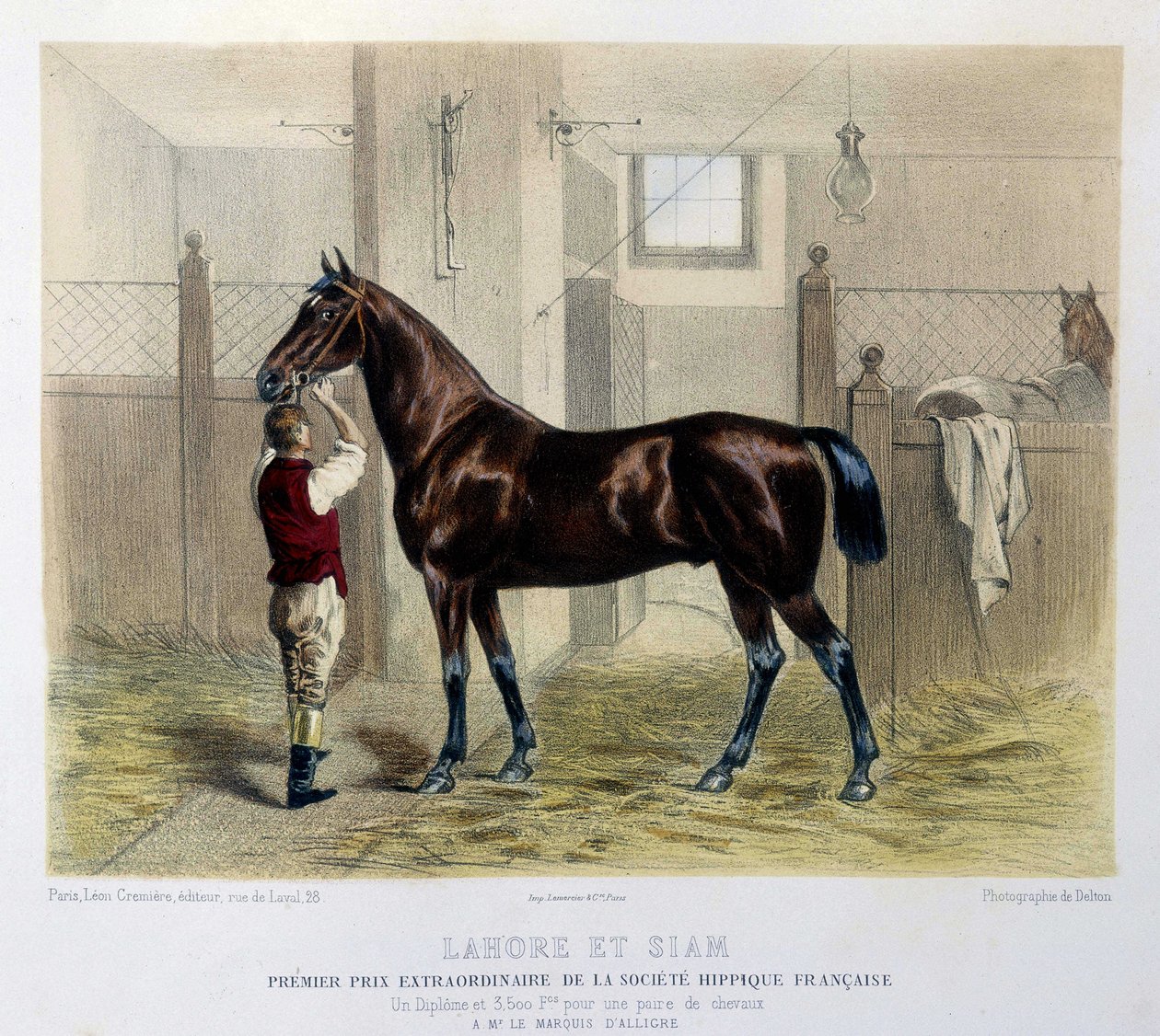 Cavalos de corrida famosos em "The Centaur" 1866 de Unknown artist