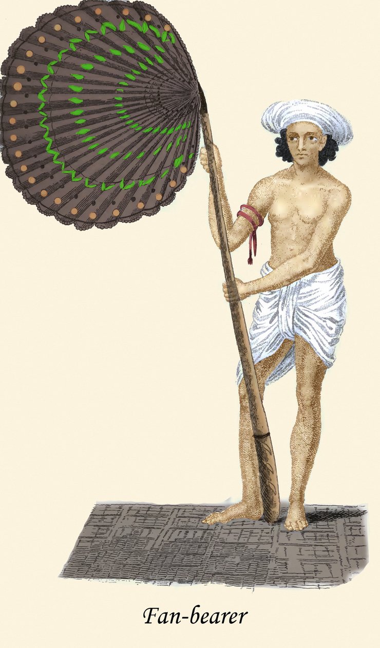 Portador de leque de Unknown Artist