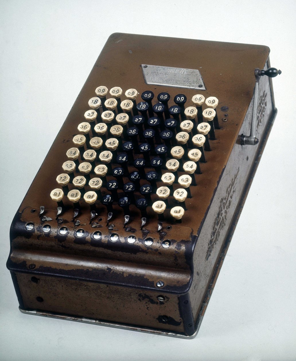 Calculadora de feltro: O Comptómetro de Unknown artist