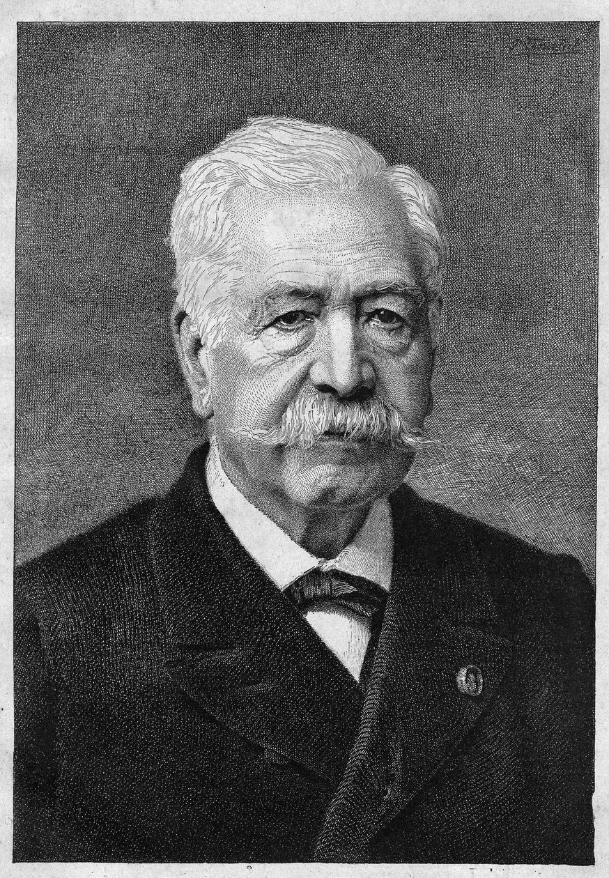 Ferdinand de Lesseps (1805-1894), diplomata e administrador francês. de Unknown artist