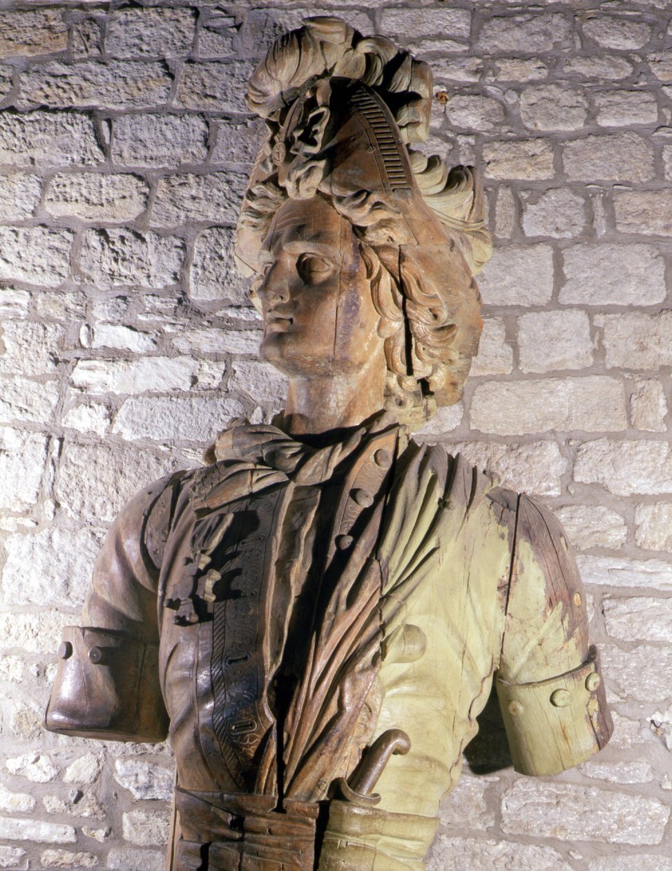 Figura do arco de corsário do século XVII conservado no Museu de Saint Malo. de Unknown artist