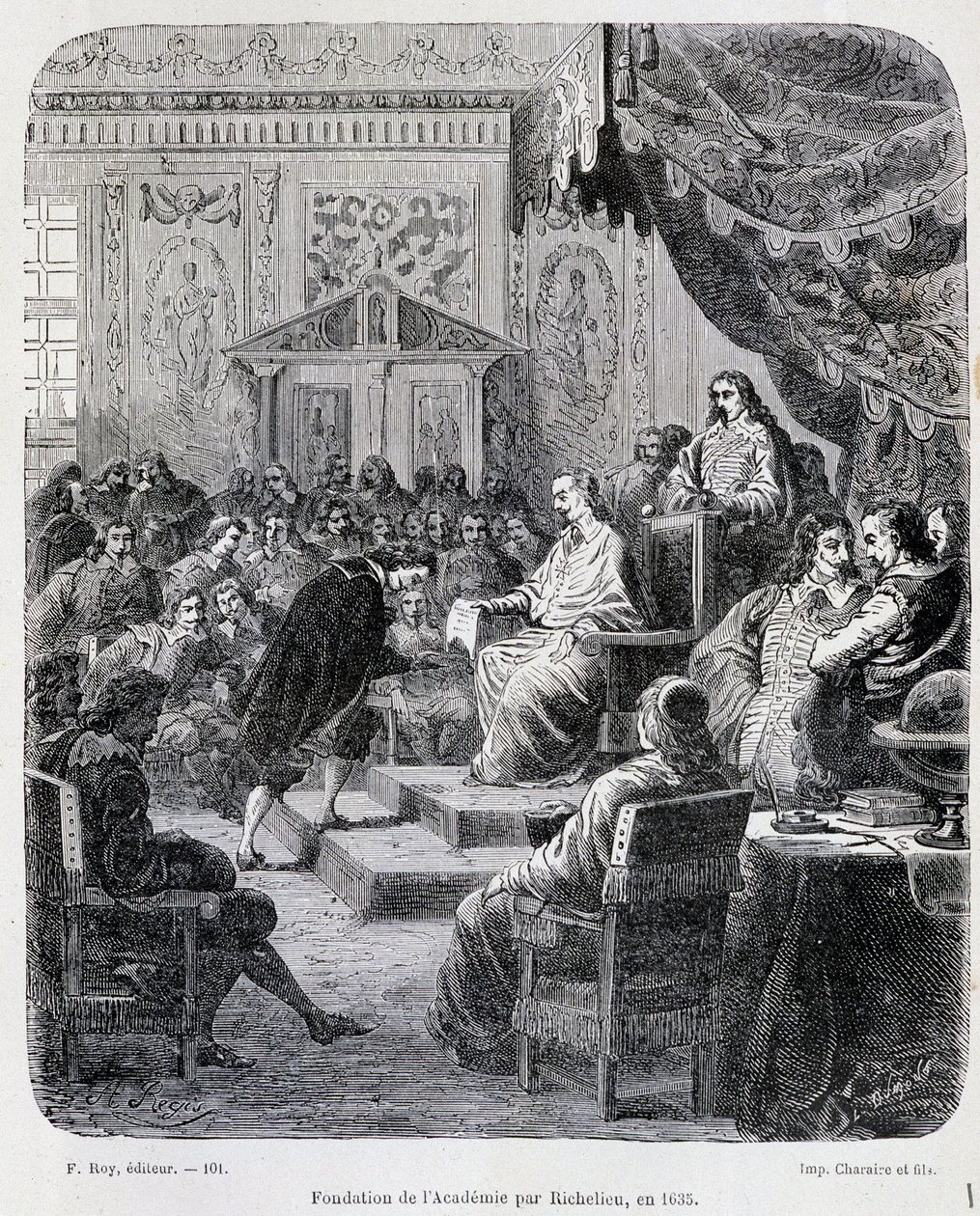 Fondation of the French Academy por Richelieu de Unknown artist