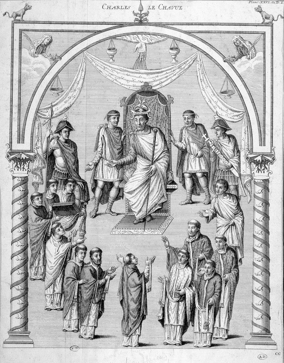A França no século IX: Charles II Le Bald (823-877). de Unknown artist