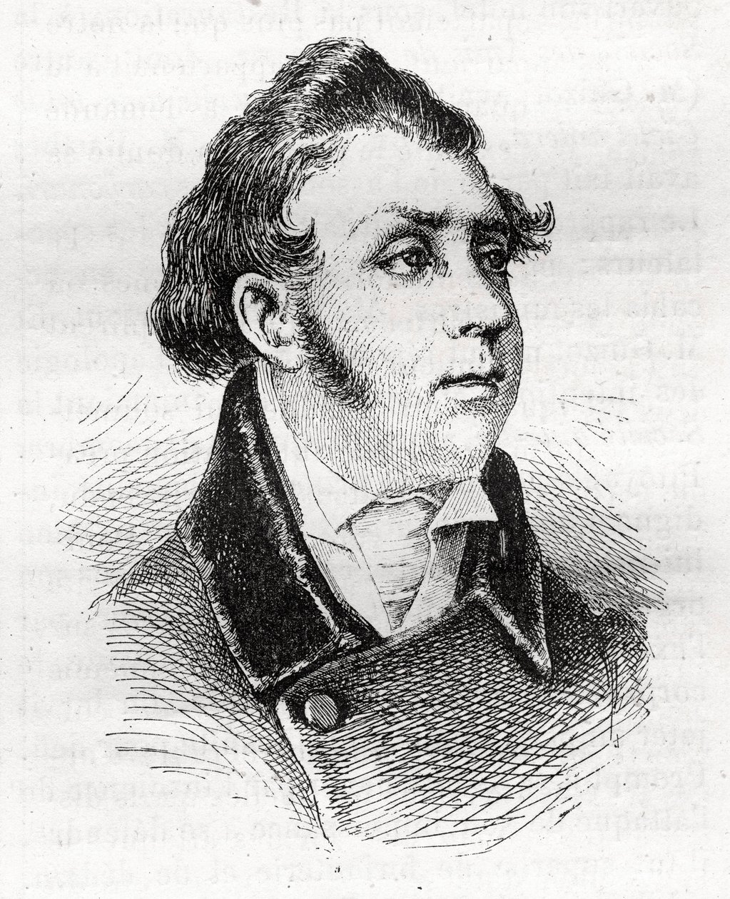François Charles (François-Charles) Dulong - advogado e político francês - 1792-1834 - gravura de Unknown artist