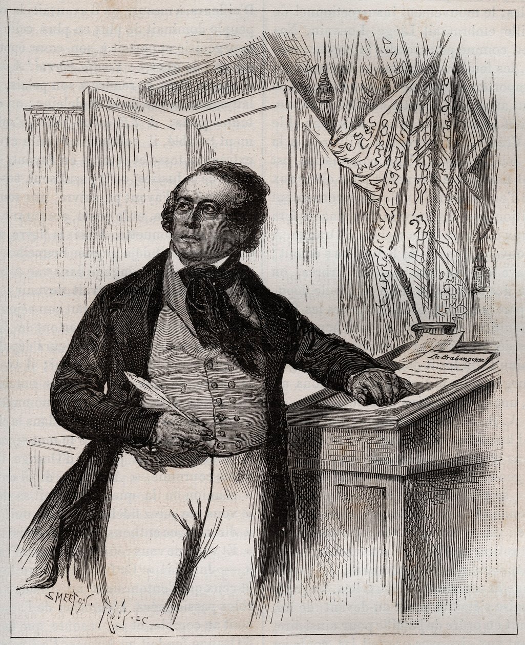 François Van Campenhout 1779-1848 - cantor, maestro e compositor de ópera belga. de Unknown artist
