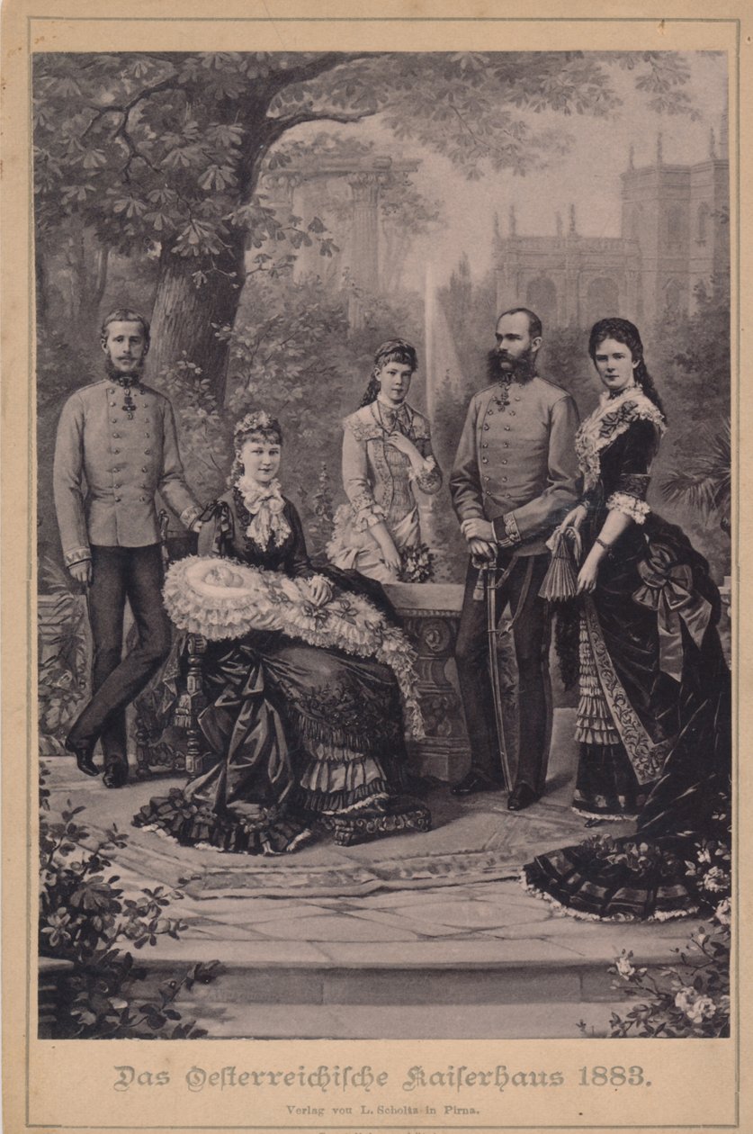 Franz Joseph I e Elisabeth da Áustria e a sua família imperial de Unknown artist