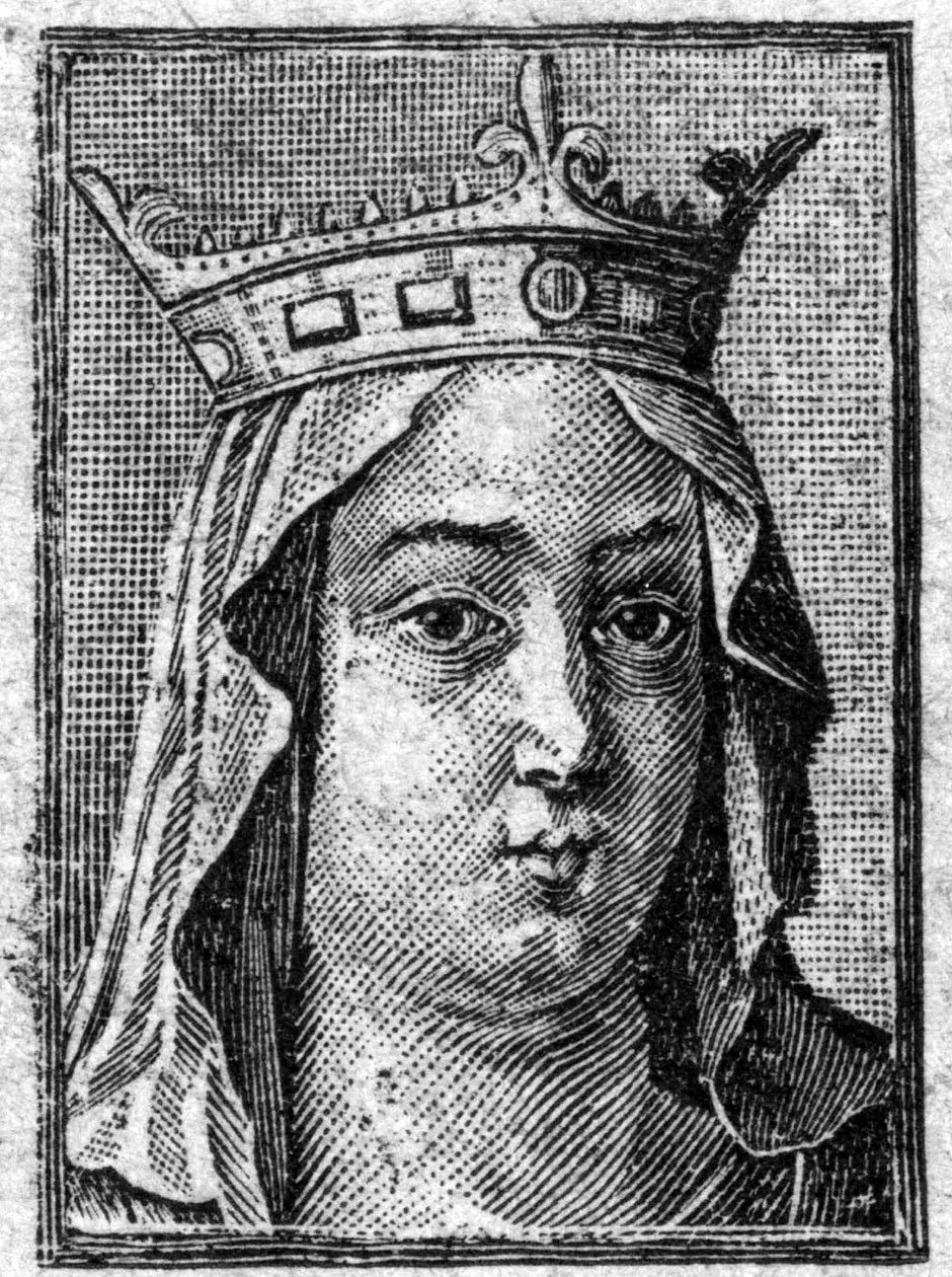 Fredegonde (545-597), terceira esposa de Chilperic I, rei dos Francos da Neústria. de Unknown artist