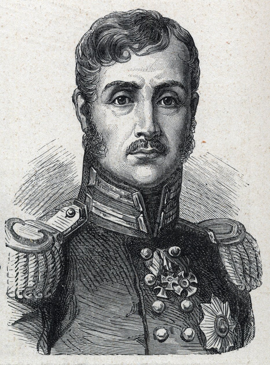 Frederick William III da Prússia - Retrato de Frederic William III da Prússia (1770-1840) Rei da Prússia de Unknown artist