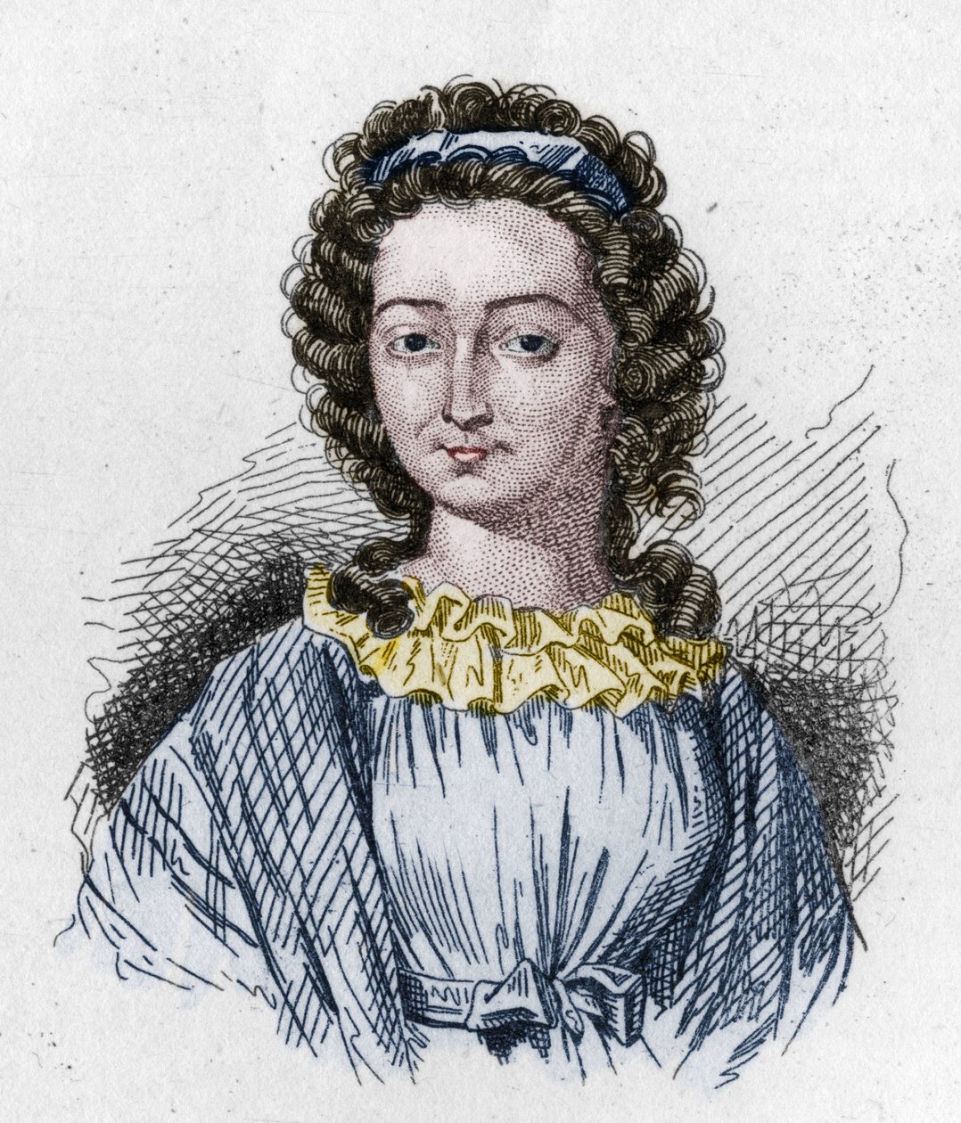 Revolução Francesa 1789: Retrato de Melle (Mademoiselle) (Marie) de Sombreuil (1774 1823) heroína da revolução. de Unknown artist