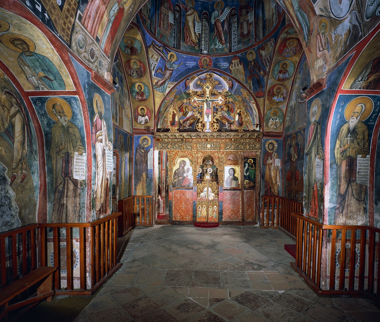 Muros frescos (1192), Igreja Panayia Tou Araka (Igreja de Nossa Senhora das Ervilhas), Lagoudhera, montanhas Troodos, Chipre de Unknown artist