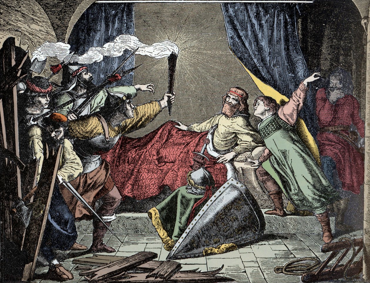 Friedrich Barbarossa em Susa - Imperador Frederic Barberousse (Frederic I de Hohenstaufen de Unknown artist