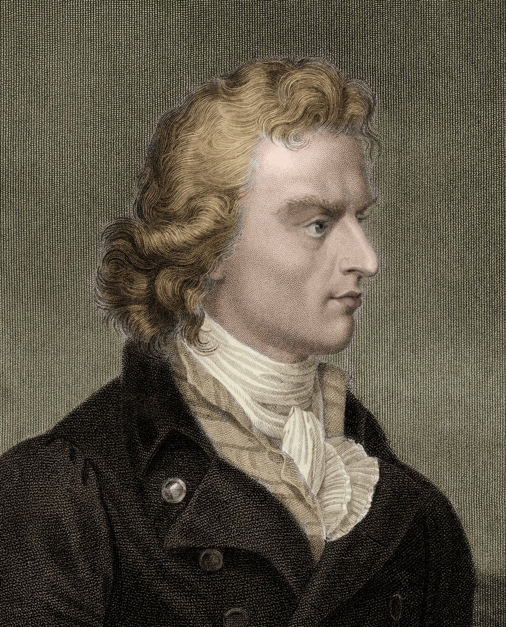 Friedrich Von Schiller 1759-1805 - gravura - século XIX de Unknown artist