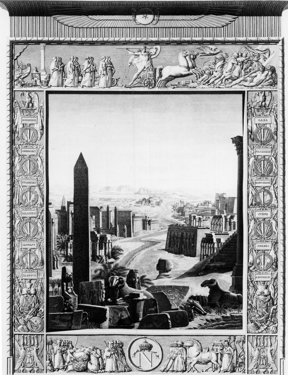 Frontispice de" Descrição do Egipto" - início do século XIX de Unknown artist