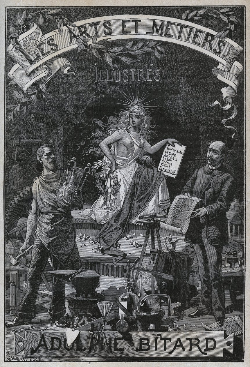 Frontispício de "Les arts et metiers illustres" de Adolphe BITARD. de Unknown artist