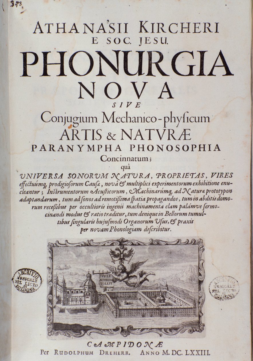 Frontispício da Fonurgia nova (1673) de Unknown artist