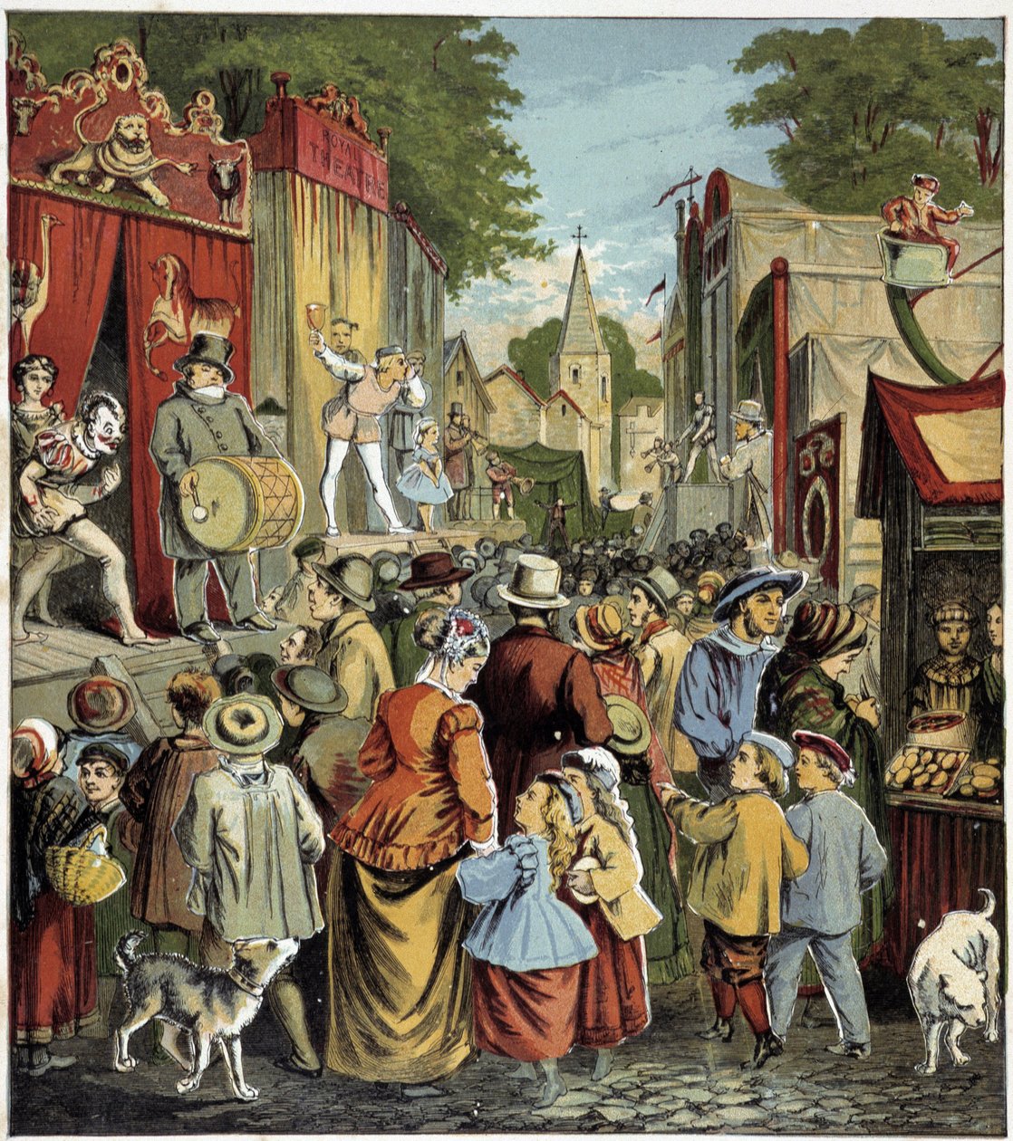 Fête caraine. Ilustração de um livro infantil do século XIX. de Unknown artist