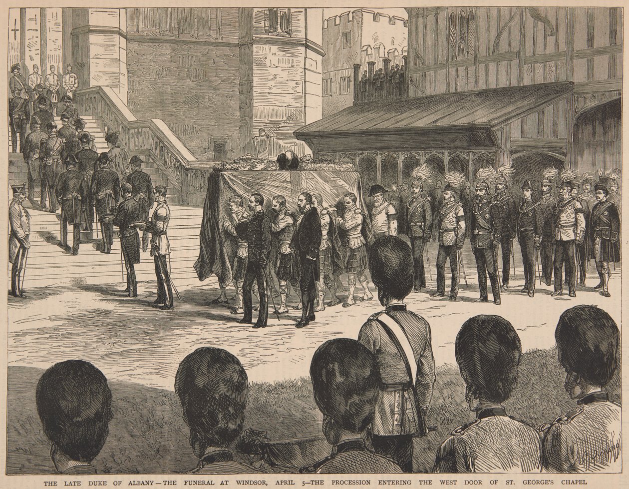 Funeral do Duque de Albany de Unknown artist