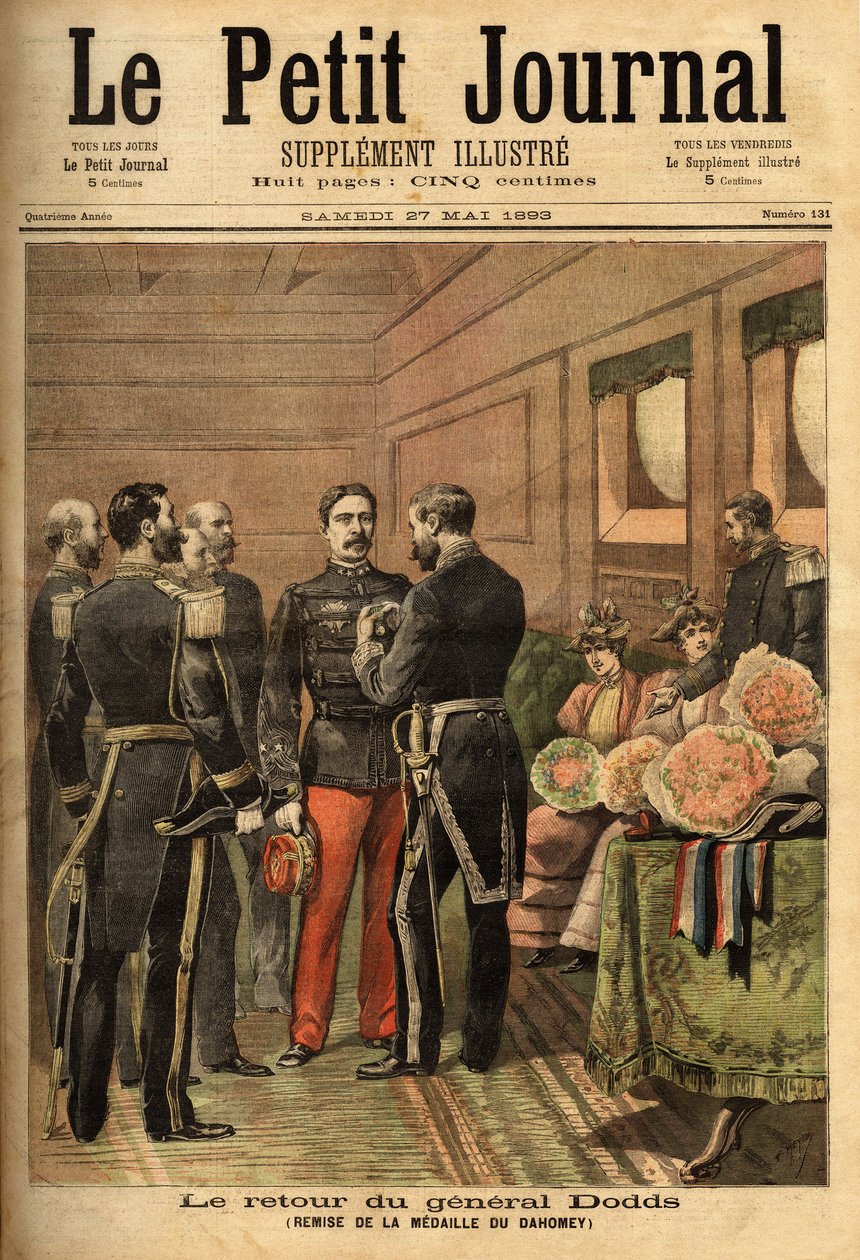 O General Alfred Dodds (1842-1922), depois de se ter distinguido durante as missões na Indochina e na pacificação do Senegal, liderou a campanha Dahomey e recebeu a medalha Dahomey, apresentada pelo Comissário Geral da Marinha Hanes. A coleção de Selva de Unknown artist