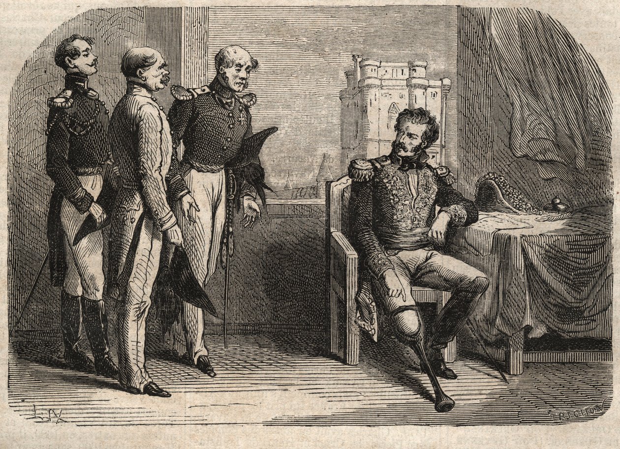 General Daumesnil recusa-se a entregar o Chateau de Vincennes, França de Unknown artist
