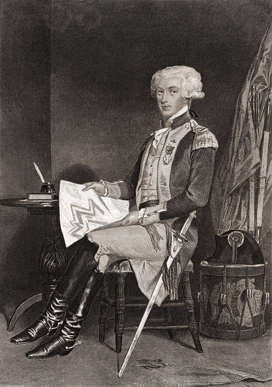 General La Fayette (Lafayette) (1757-1834). de Unknown artist