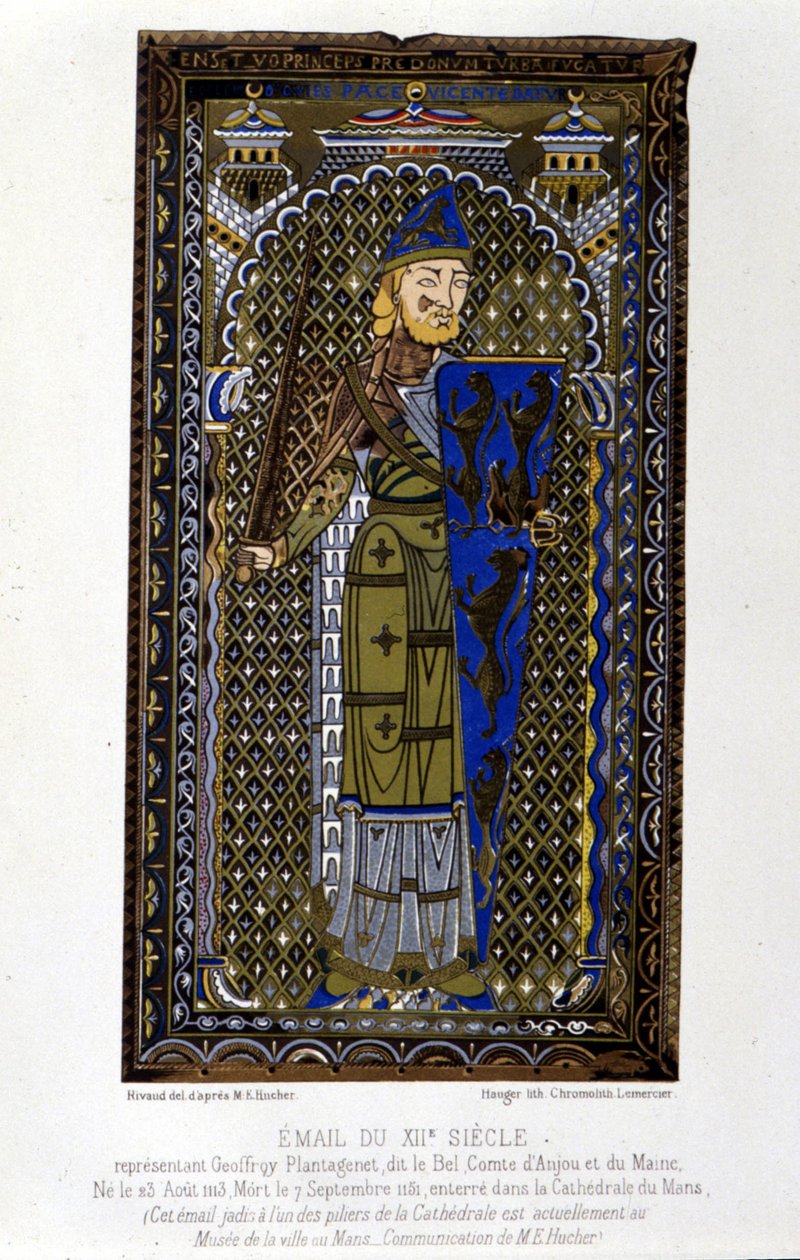 Geoffroy Plantagenet - esmalte de Unknown artist