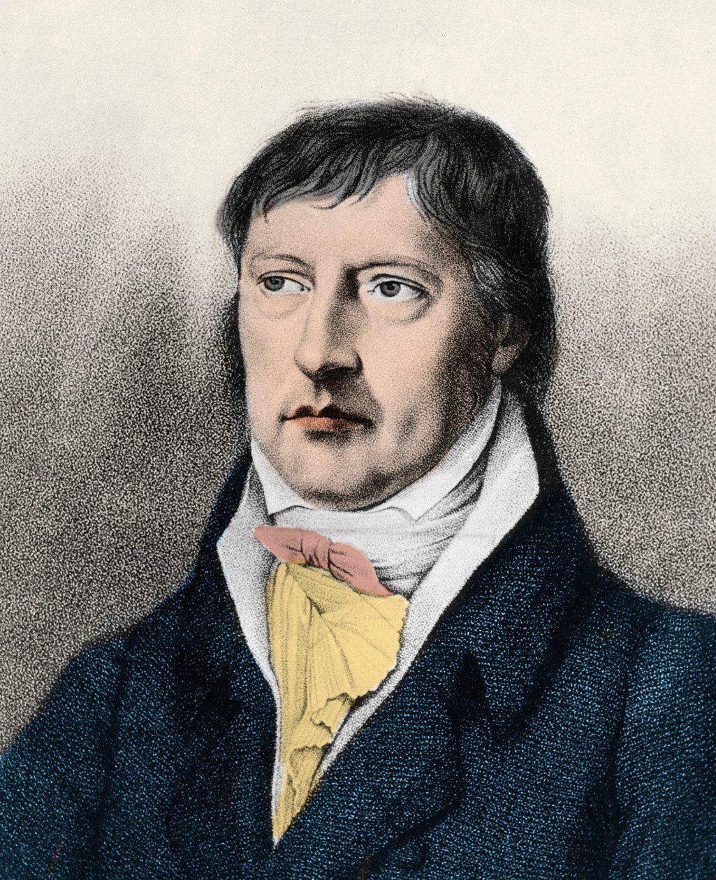 Georg Wilhelm Friedrich Hegel (1770-1831) Filósofo inglês, gravura c1825 de Unknown artist