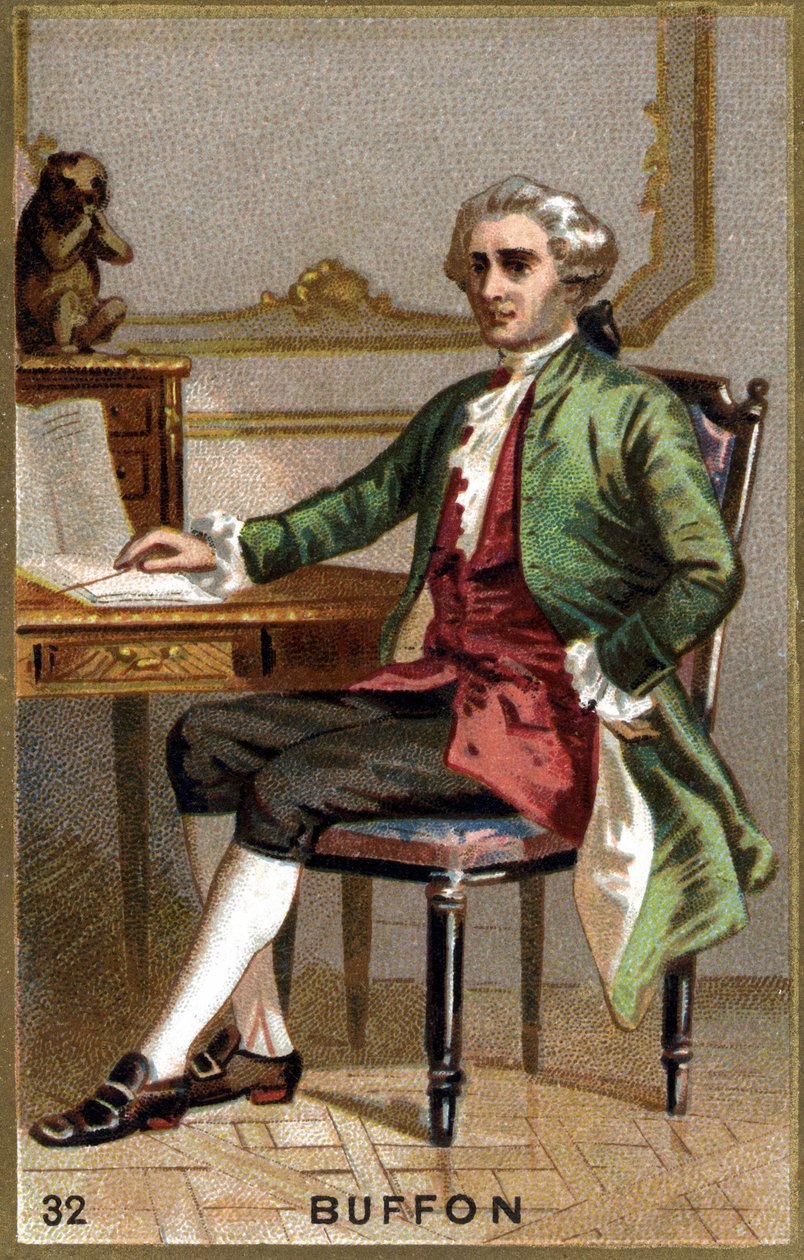 Georges Louis Leclerc, Conde de Buffon (1707 - 1788). Cromolitografia do século XIX. de Unknown artist