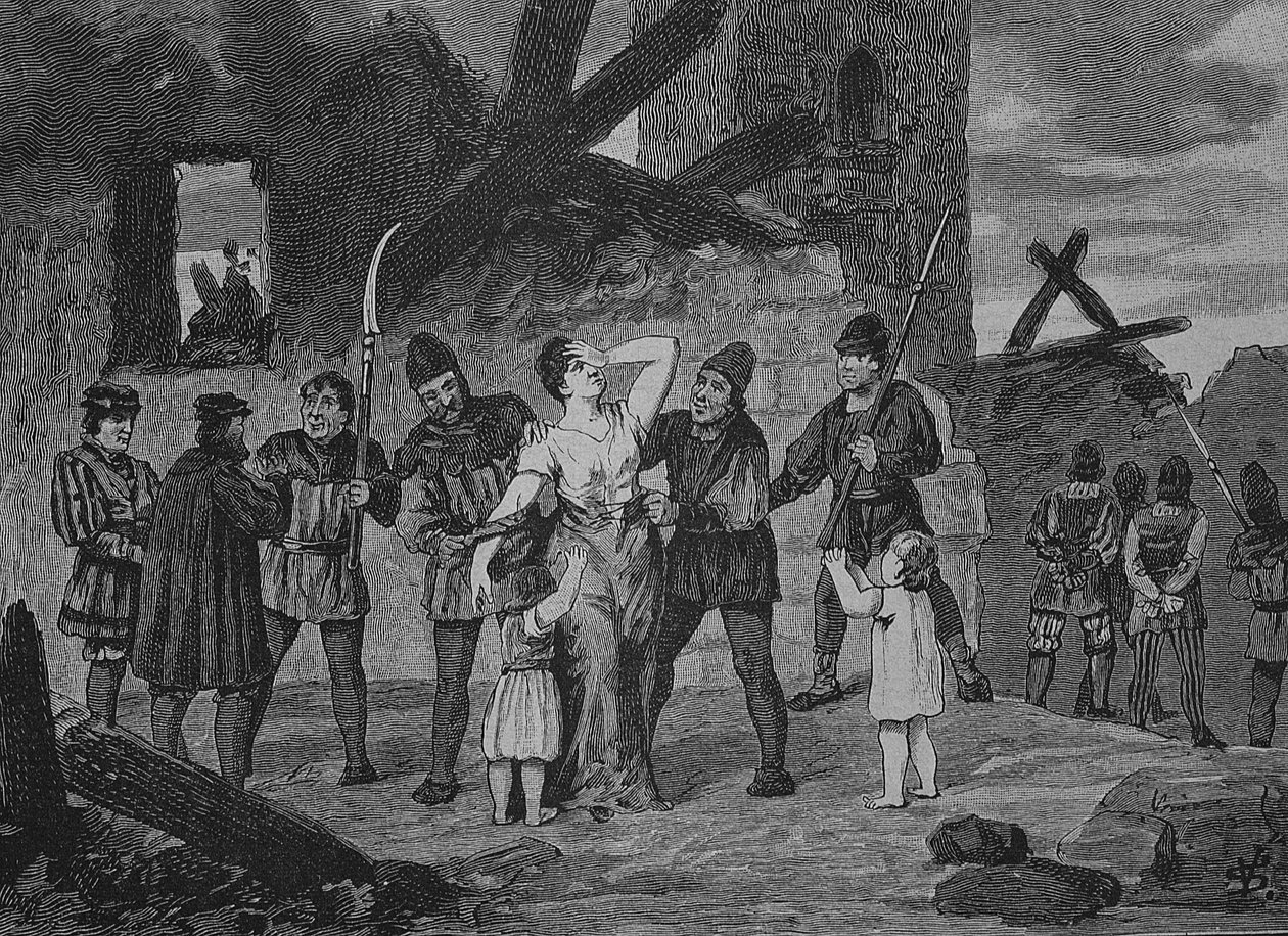 Guerra dos Camponeses Alemães (1524-1526): O Conselho de Hall com as suas armas de Unknown artist
